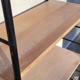 Large String shelf with wooden ladders and metal.