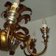 Large Holywood Regency chandelier with 6 light arms from the 60s/70s