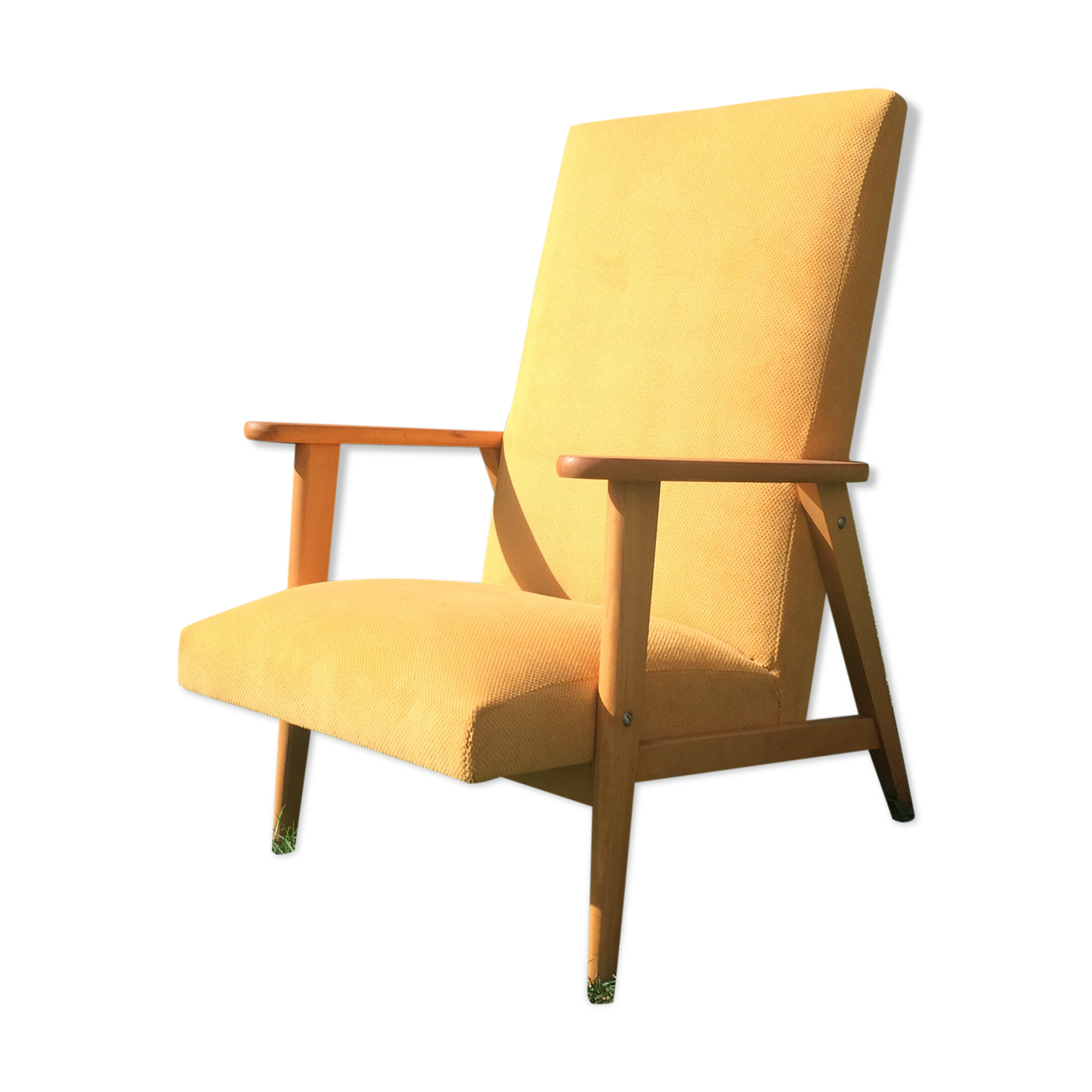 Vintage chair feet yellow compass - 60s