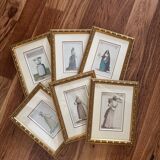 6 Gravures costumes