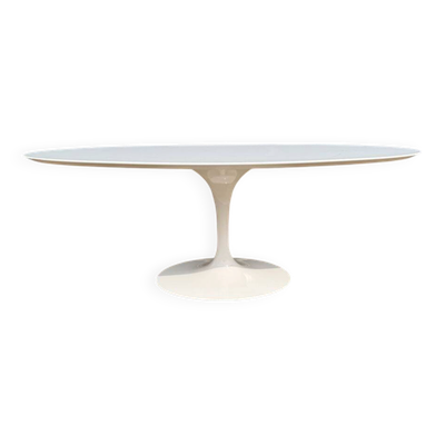 Table Tulip Knoll originale ovale 198cm stratifié blanc, NEUF dans la boîte