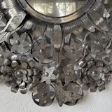 Vintage Mexican metal large mirror