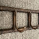 Vintage rattan coat rack from the 60s