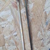 Scandinavian brass and teak shelf