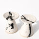 Karsten Nielsen KN Denmark Rare Postmodern Splatter Ceramic Candlestic