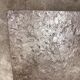 French 1970s slate & solid oak coffee table — textural slate slab, sculptural presence