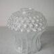 Old globe lamp shade chandelier lighting fixture in glass relief decor 16 cm