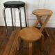 Set of three vintage stools