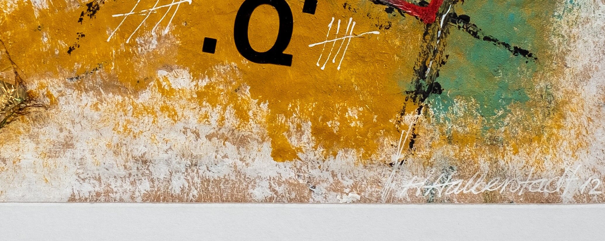 Q, acrylic and collage, Halberstadt,2012