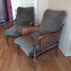 Duo of armchairs English style 1960
