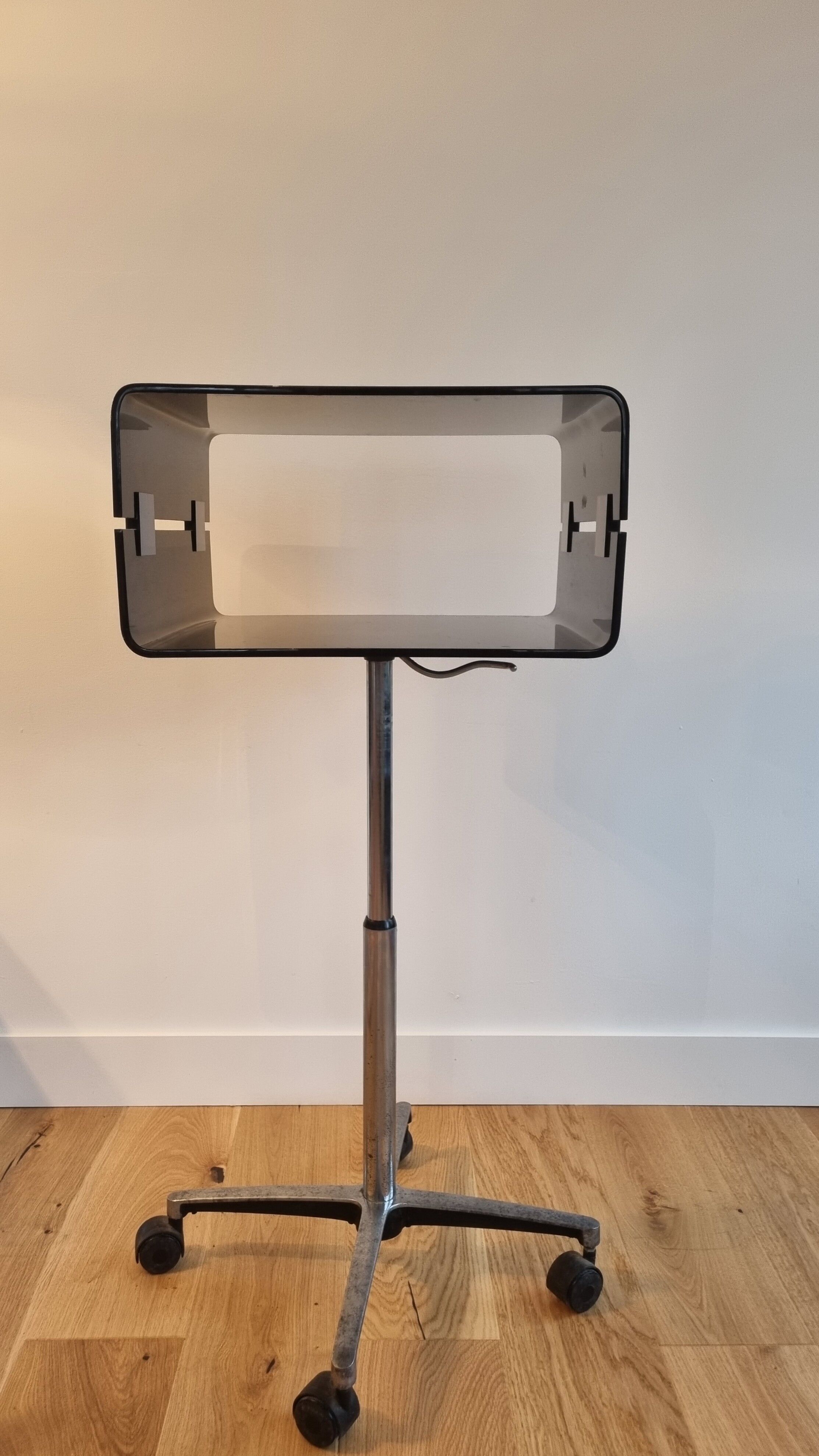 Plexiglass furniture on wheels