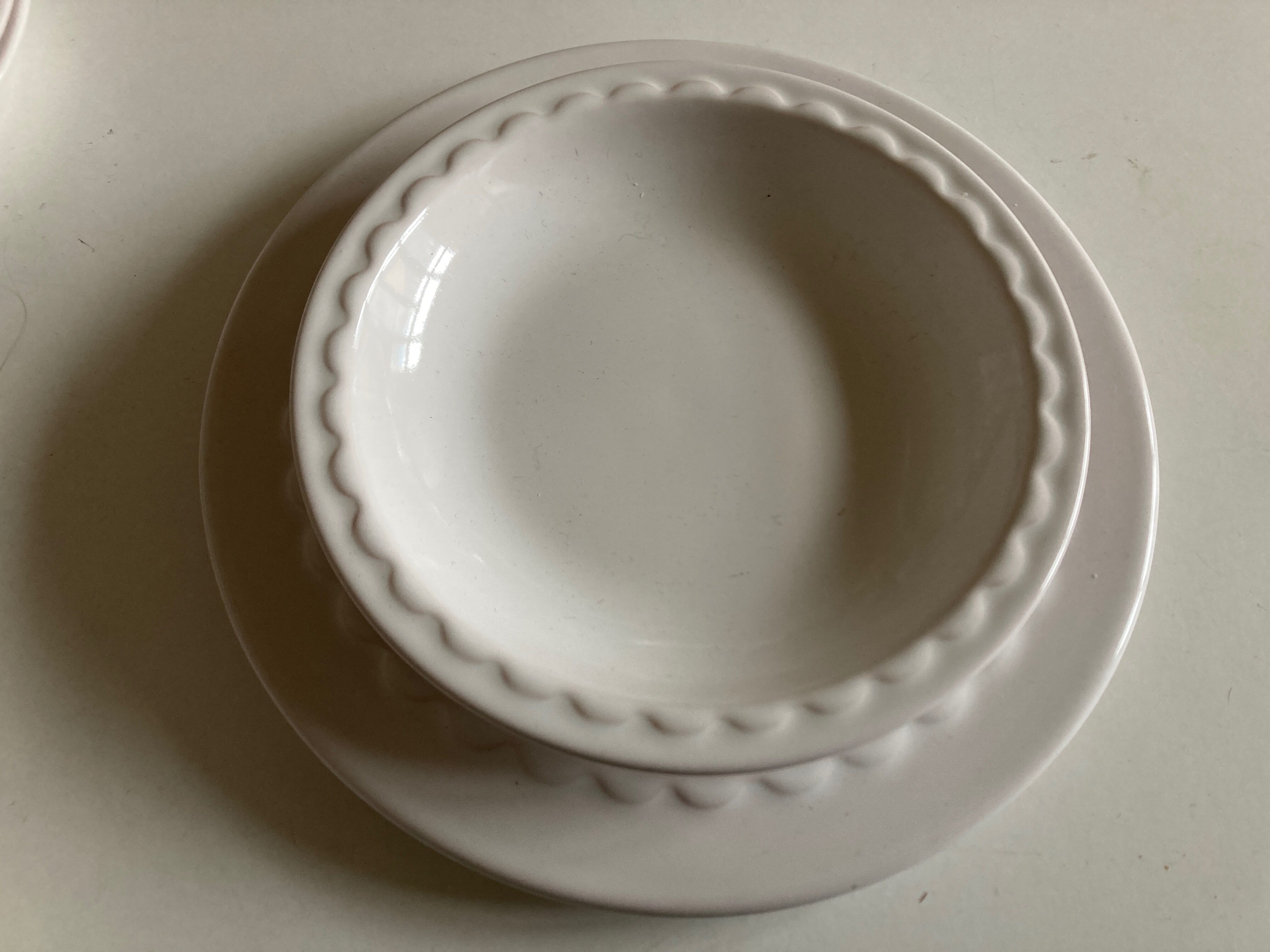 Set of 6 plates of glazed earth 1970 Pierre Motton for Gien