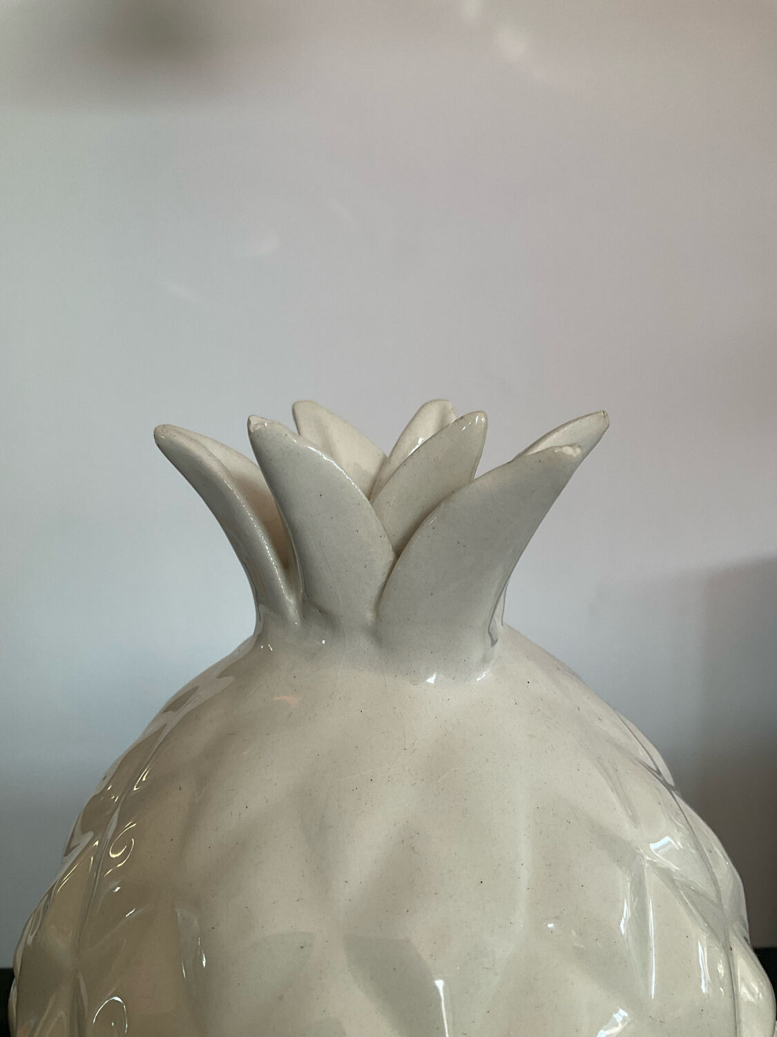 Vintage ceramic pineapple pot 70s