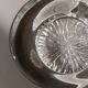 Transparent Murano Glass Ashtray with Asymmetric Thick Rim, 1970s Italian Retro Table Decor