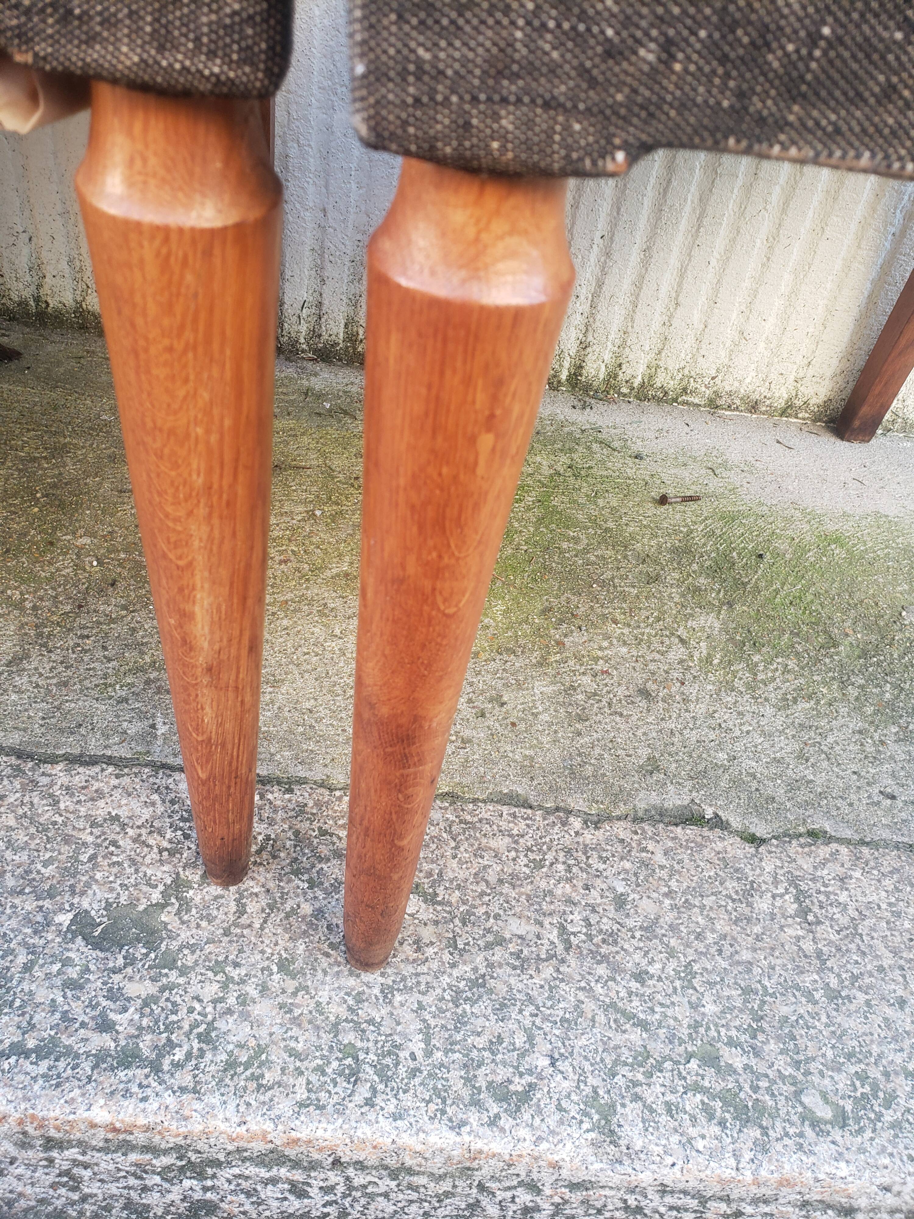 8 vintage chairs lined grey black