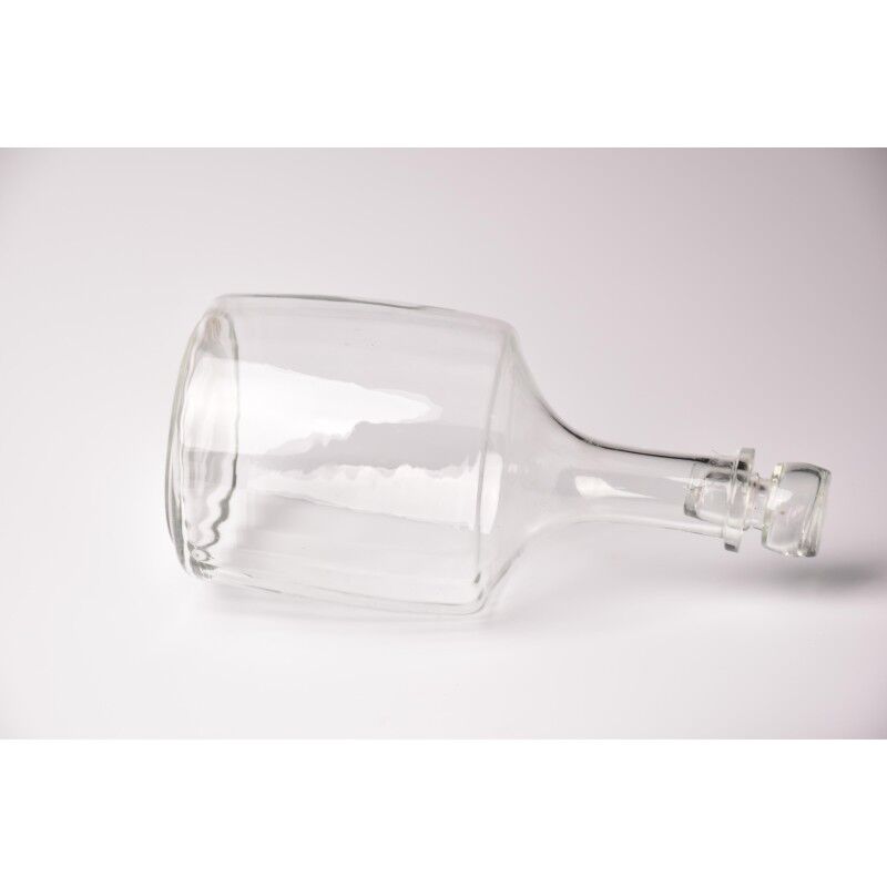 Vintage decanter with stopper | brocante glass wine bottle / wine decanter