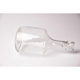 Vintage decanter with stopper | brocante glass wine bottle / wine decanter