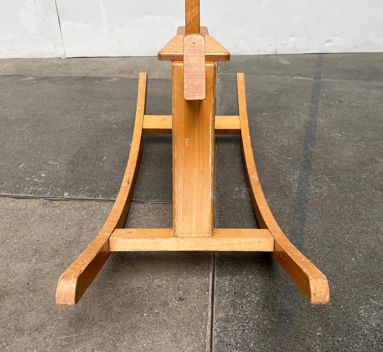 Mid-century wooden rocking horse, 1960s