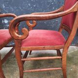 Pair of armchairs with cross XIXth