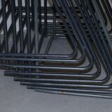 Stackable British military office table in stainless steel