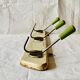 Vintage wooden wall coat rack - 3 hooks