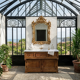 Meuble de toilette 1900 • Marbre et vasque à bascule