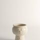 Scandinavian Modern White Porcelaine Face Vase by  Ancher Iversen, aida, Denmark