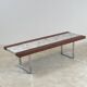 "SEM" coffee table in marble and rosewood 1970