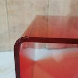 Red plexiglass nesting tables