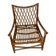 Paire de fauteuils en rotin vintage