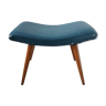 Tabouret en skai bleu