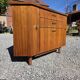 Scandinavian corner unit in teak from the 1960s.