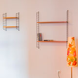 Teak Modular Wall Shelf by Nils Strinning for String, 1960s