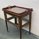 Glass tea table with its tray