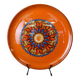 Vintage 70's orange ceramic cake plate
