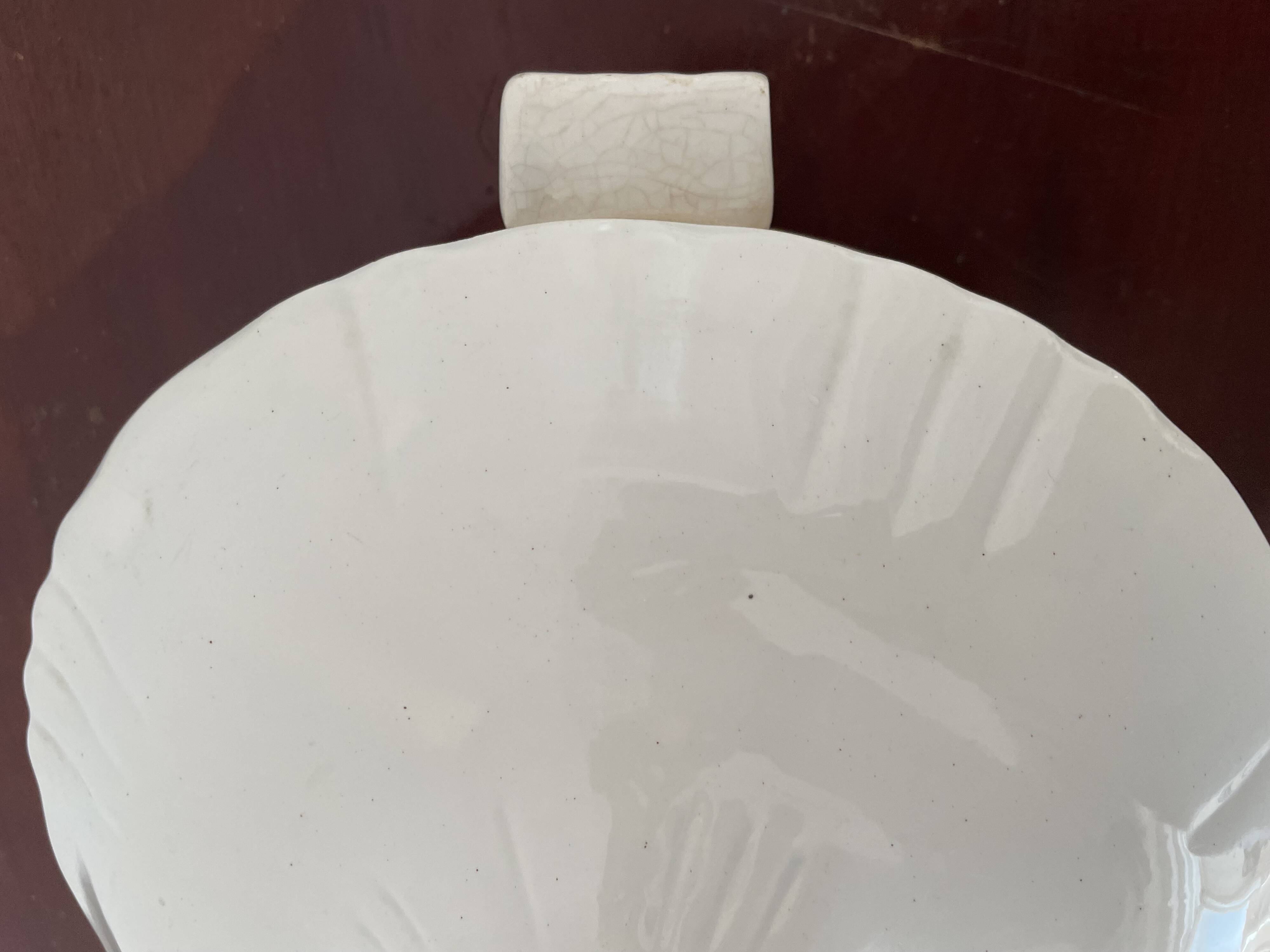 White iron clay soup tureen Moulin des Loups & Hamage Nord