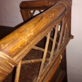 Bamboo and rattan extra furniture hairdresser