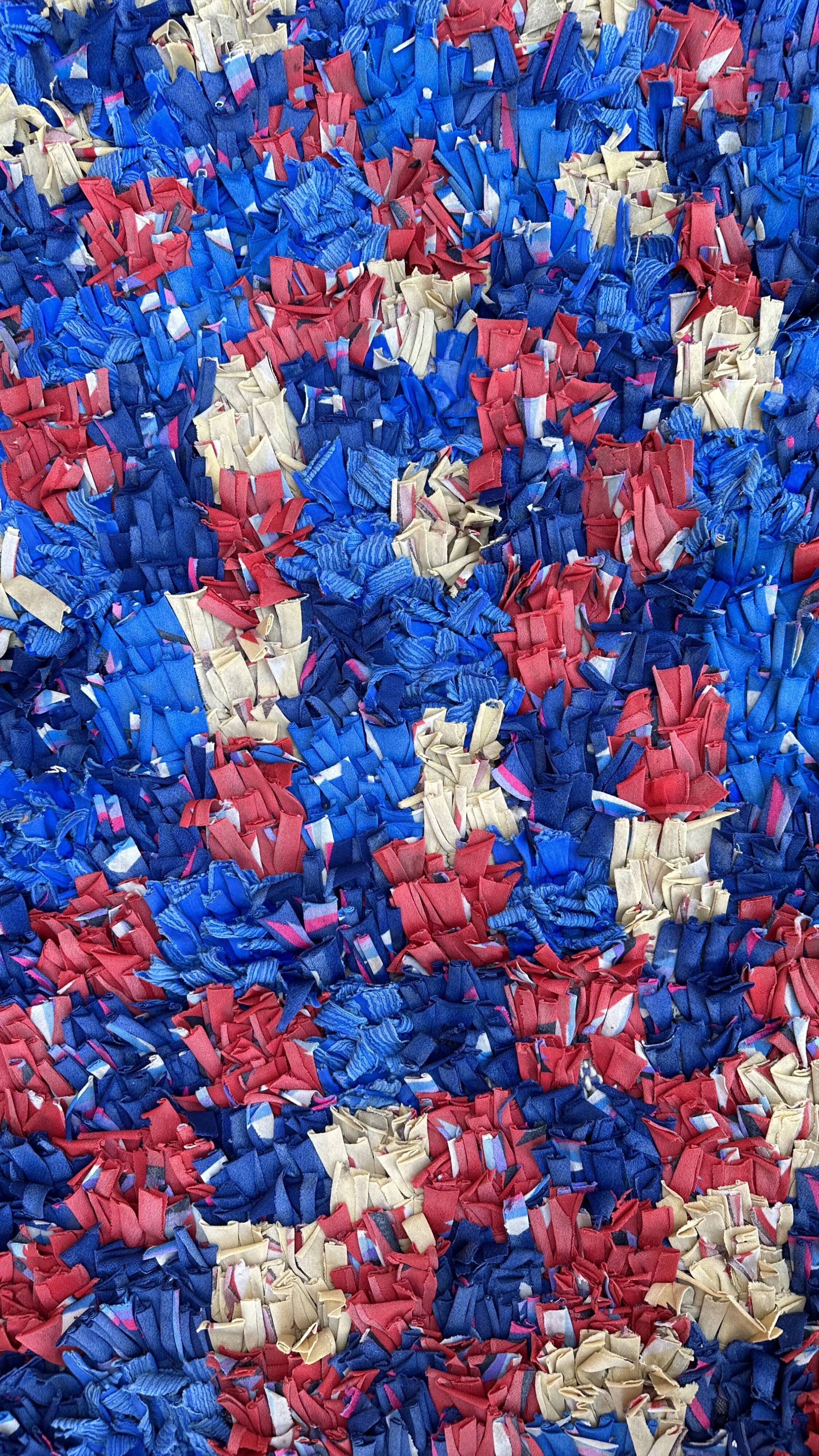 Colorful Boucherouite Moroccan rug - 86 x 152 cm