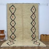 Handmade Moroccan Berber rug 253 X 153 CM