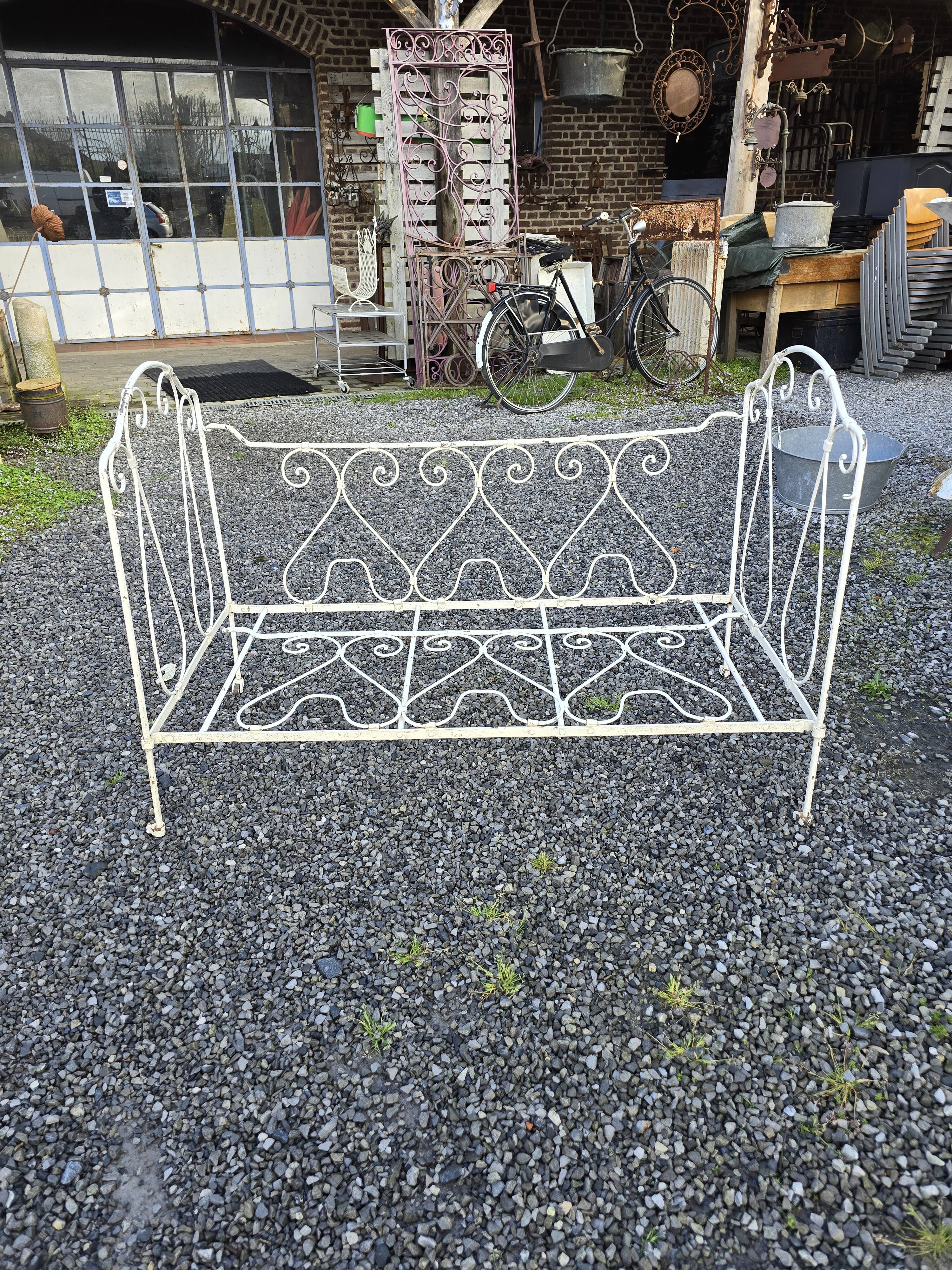 Wrought iron children's bed