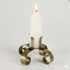 Ystad Metall brass candlestick – Sweden, 1960s