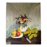Charming Vintage Oil on Canvas – Still Life