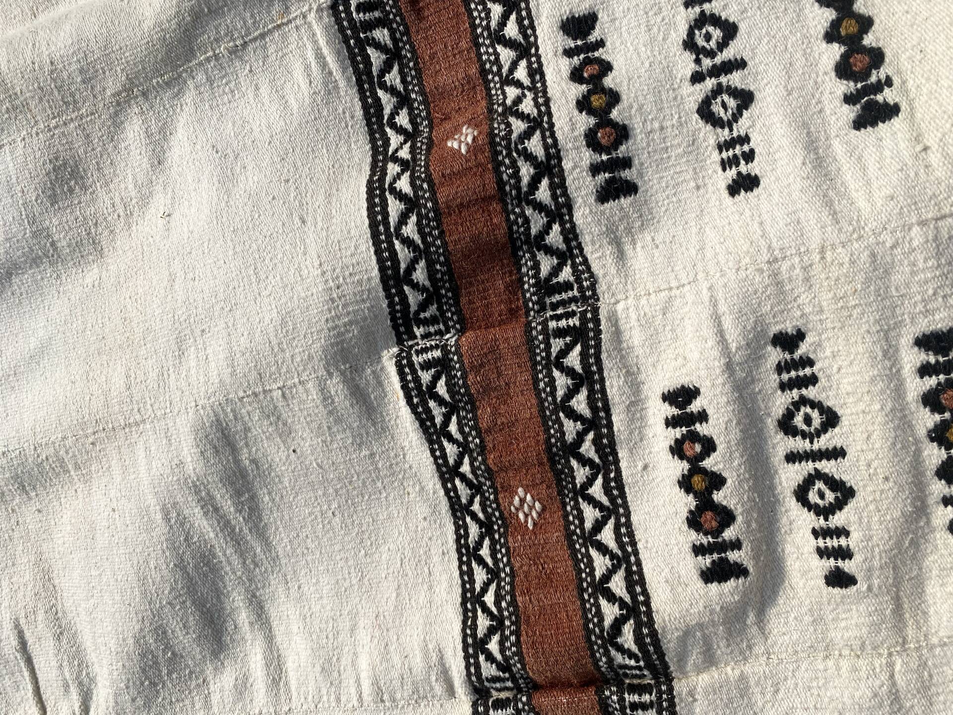 Cuverture plaid antique peul
