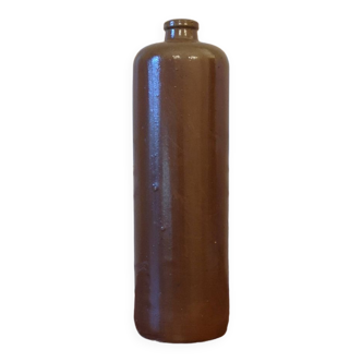 Large brown stoneware bottle, vase