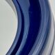 Vintage Wall Mirror with Bold Blue Plastic Frame, 1960s