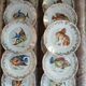 12 antique "Royal" dinner plates + 1 dish