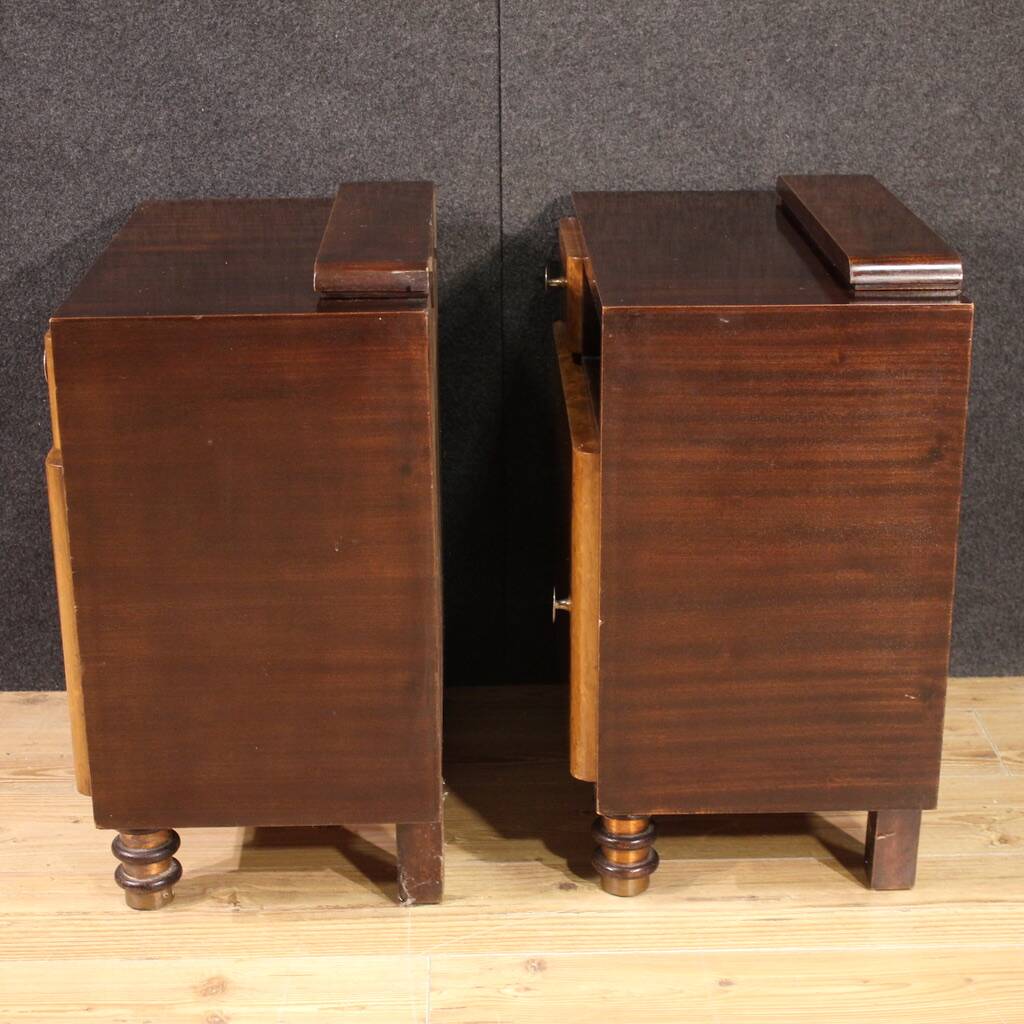 Pair of Italian bedside tables from the 1960s