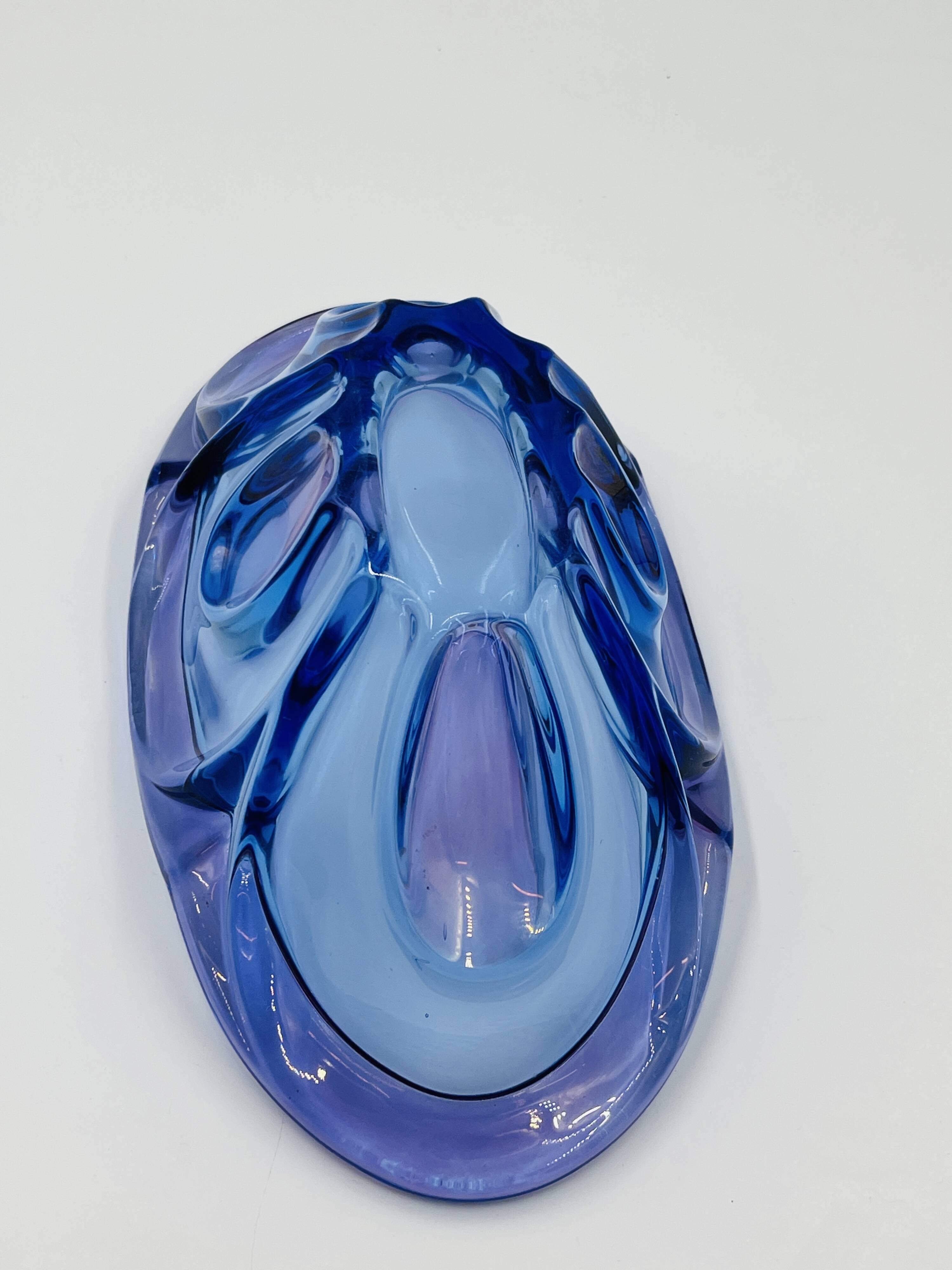 Bohemian glass art cup Chribska