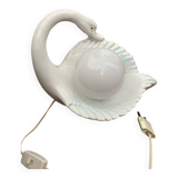 Vintage 1960s swan table lamp