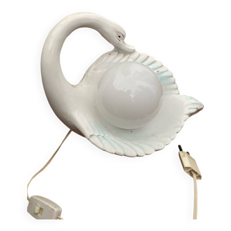 Vintage 1960s swan table lamp